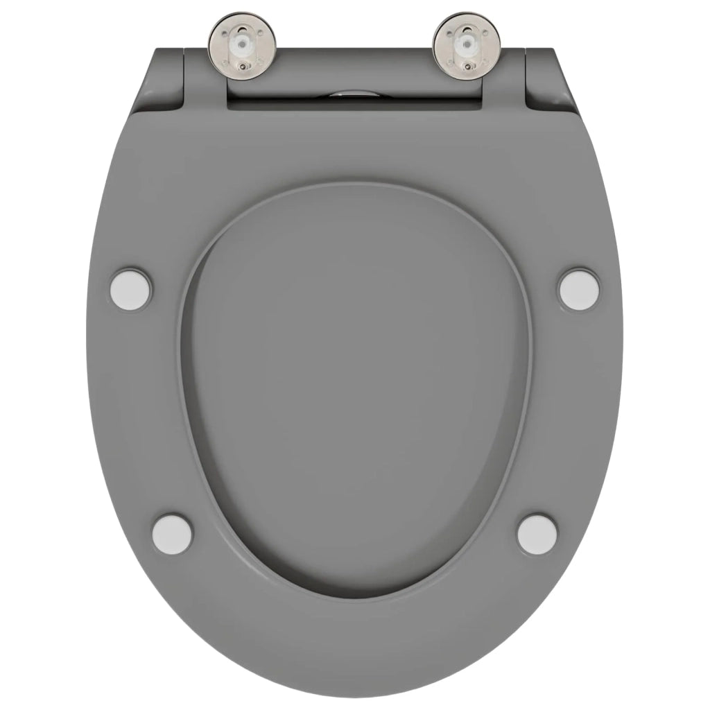 Sedile del WC Grigio 47 x 37,5 x 3,8 cm Duroplast 42002363