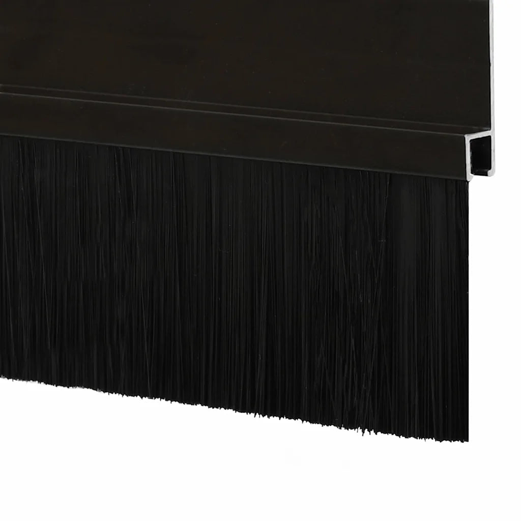 Spazzole per porte autoadesive 6 pz Nero 100 cm CFW8152773