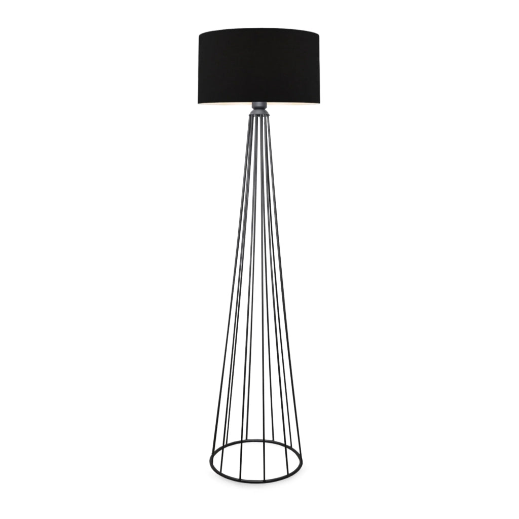 Lampada da terra plafoniera altezza 155 cm attacco E27 antracite/nero 03_0007288
