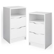 Vicco Comodini camera da letto Bianco 38 x 66.6 cm Set di 2