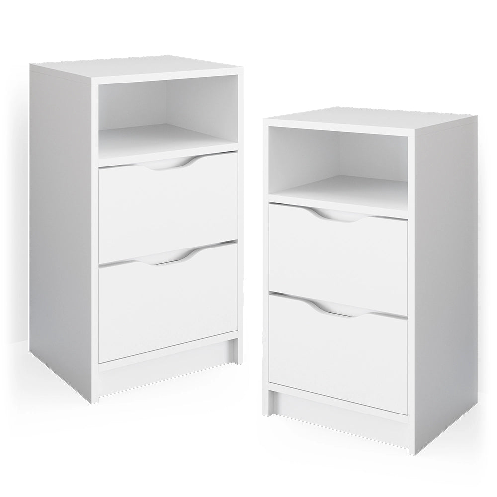 Vicco Comodini camera da letto Bianco 38 x 66.6 cm Set di 2