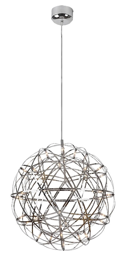 Lampada a sospensione LED cromata 12W 3000K Eudora Rabalux