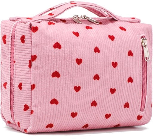 Borsa da bagno per donne & borsa da viaggio piccola, borsa cosmetica da bagno borsa da viaggio portatile