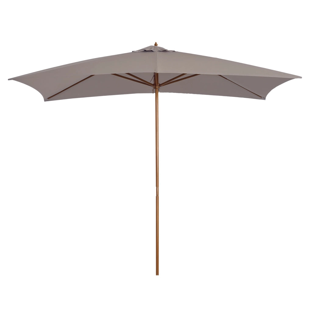 Ombrellone da Giardino ¨C Minimal ¨C Grigio Legno 2x3 m
