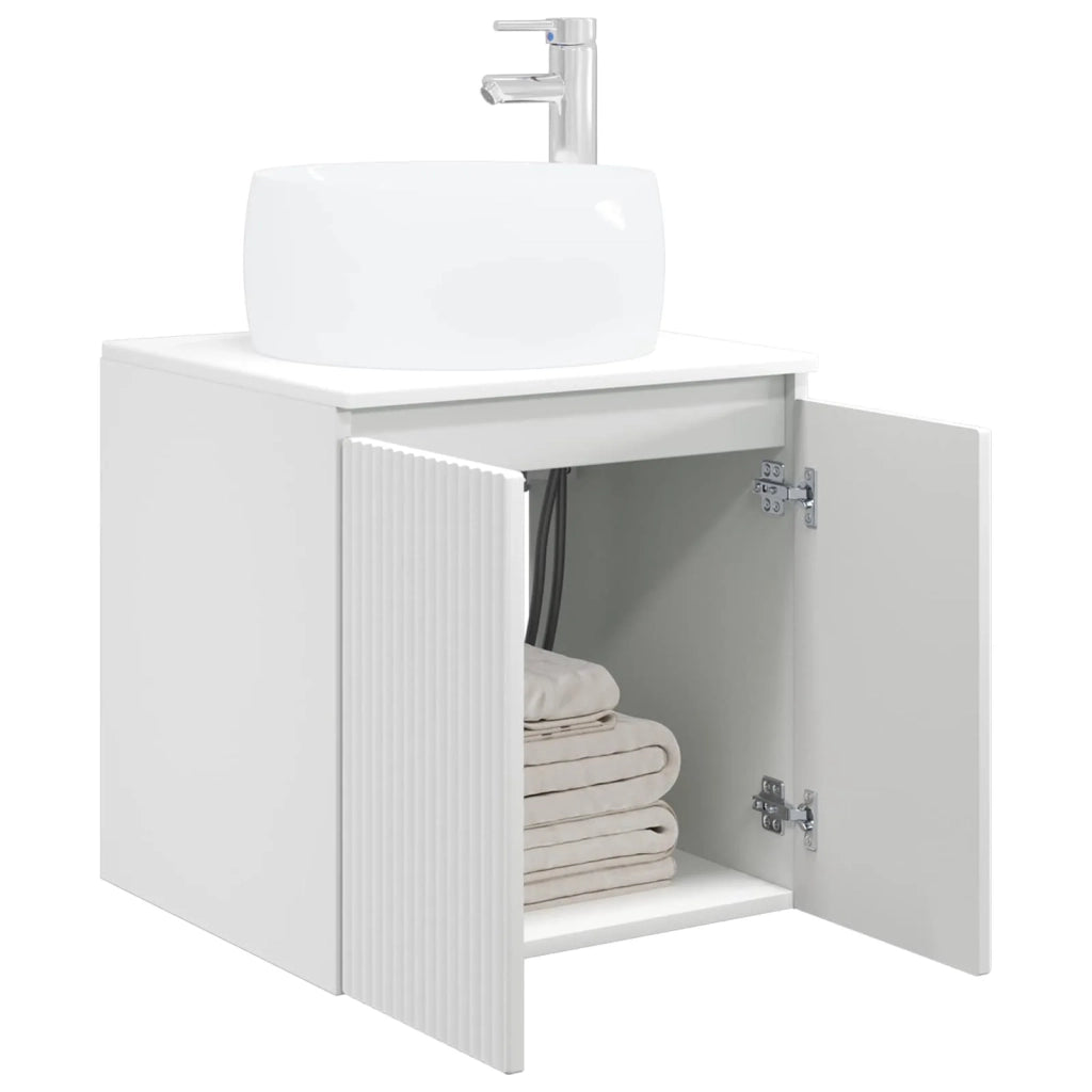 Mobile Lavabo da Parete Bianco 49,5 x 44,5 x 66 cm 890452
