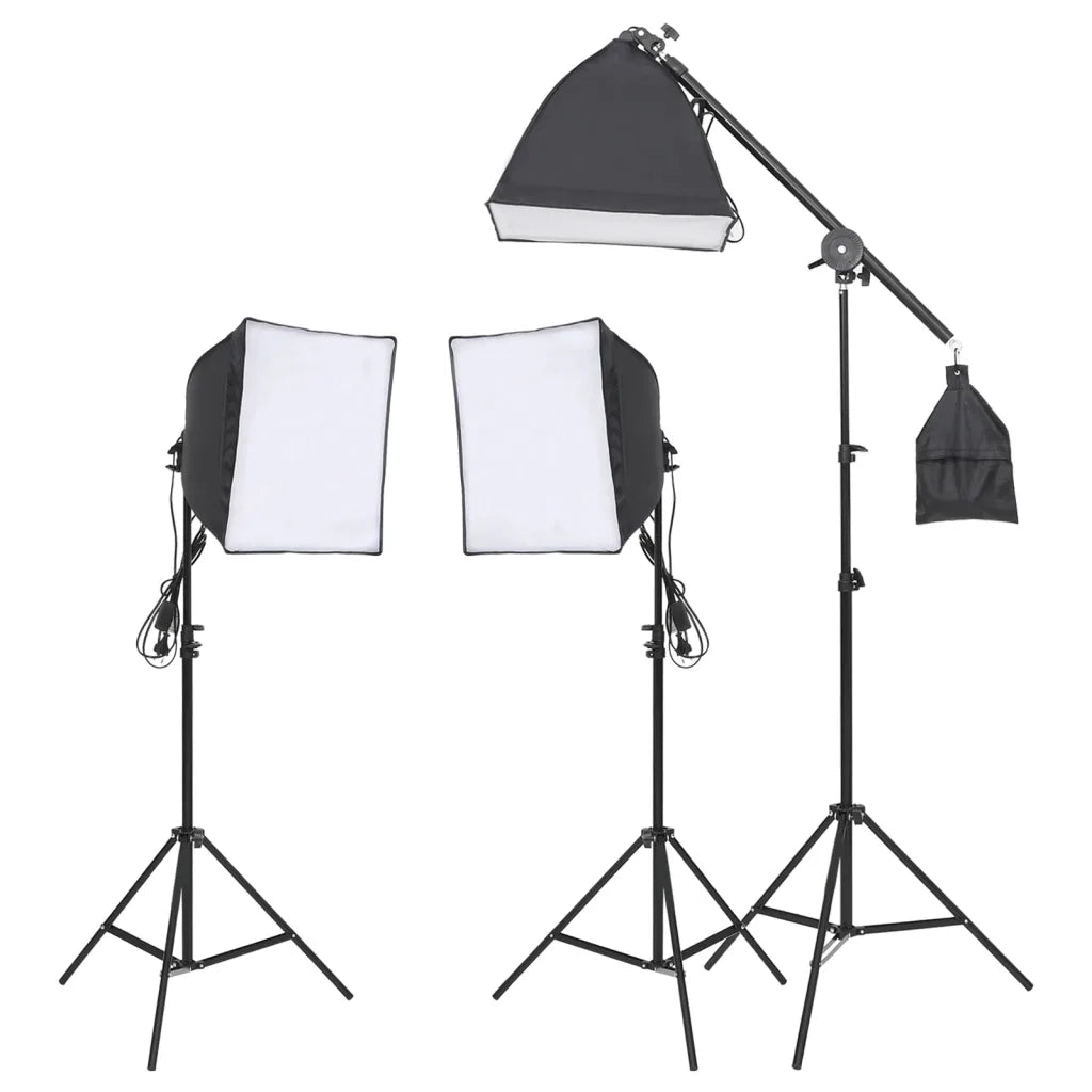 Kit per Studio Fotografico con Set di Luci e Fondale 3094698