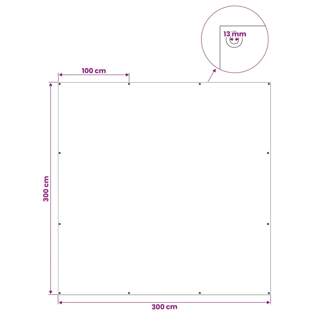 Telo con Occhielli Blu 3 x 3 m 180 gsm PE 42039496