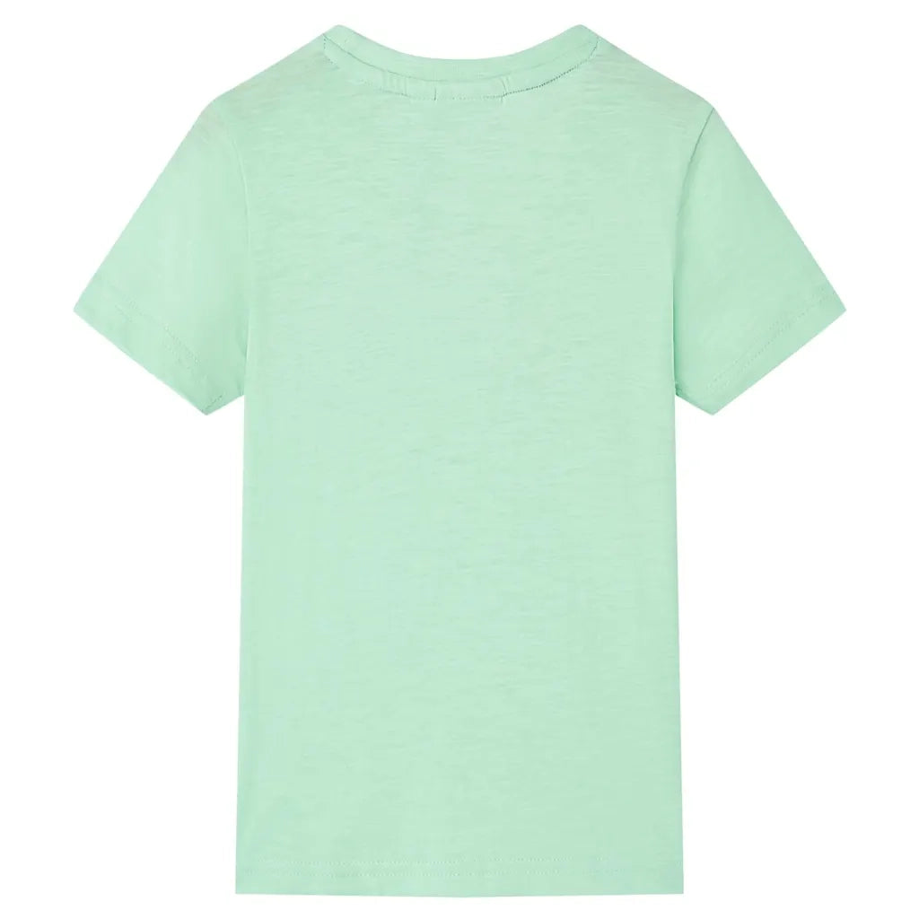 Maglietta da Bambino Verde Chiaro 128 12557
