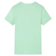 Maglietta da Bambino Verde Chiaro 128 12557