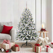 Albero di Natale artificiale con 150 LED Verde e Bianco 150 cm 3395741