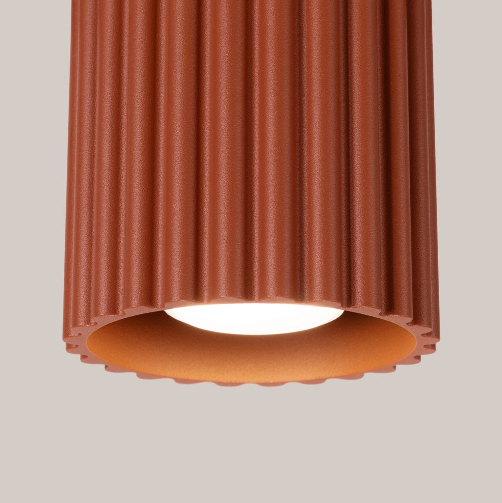 Lampada da soffitto AURA 1 rosso ocra GU10