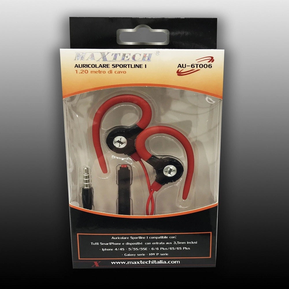 Trade Shop - Auricolari Cuffie Con Filo Audio Microfono Per Cellulari Smartphone Maxtech Au-6t006 -