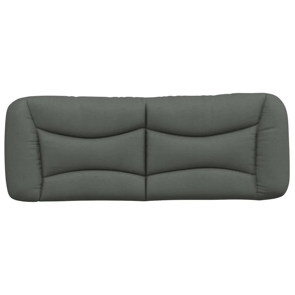 Cuscino Testiera Hvar Grigio Scuro 120 cm in Tessuto 374562