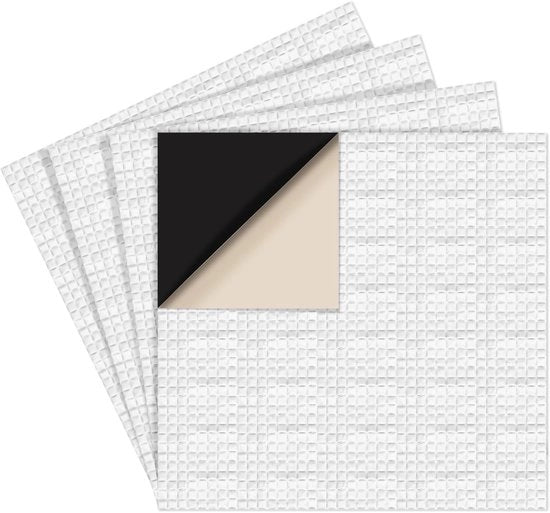 Foglia di riparazione per piscina 20x20cm - Butirilrubber/Aluminio - Autoadesivo - Spessore 1mm - Adatto per piscine esterne - Quantità sufficiente