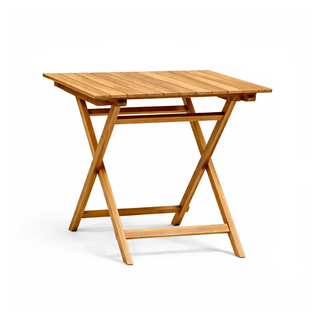 Tavolo Pieghevole 80×80 cm in Teak per Esterno – Burraco