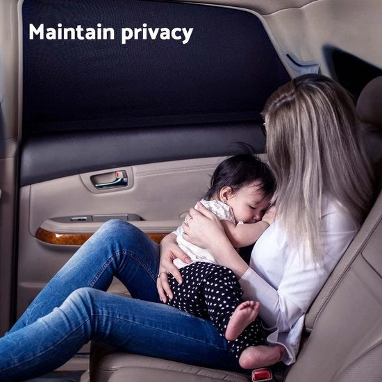Zonnetinte per finestrini laterali - protezione UV e privacy per auto - 2 pezzi