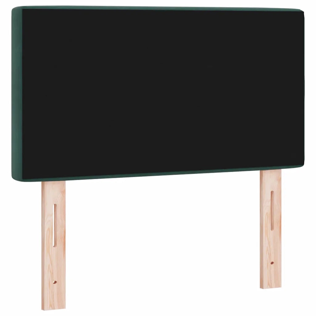 Testiera LED con strisce LED Verde Scuro 80 cm Velluto 3338044