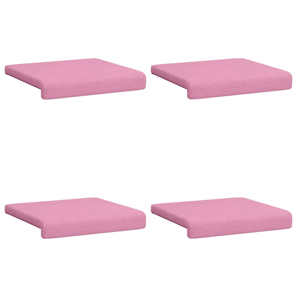 Cuscino per panchina 4 pcs Tessuto Rosa Profondità 35 cm 42043096