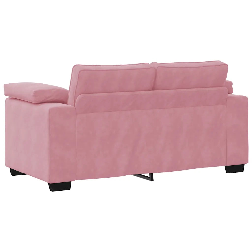 Divano Divanetto Rosa 160x77x82 cm in Velluto 4105260