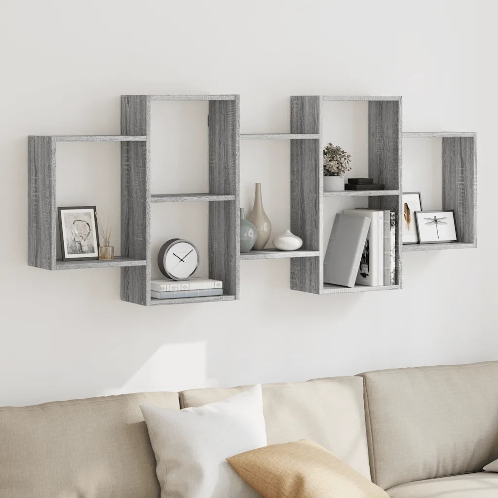 Mensola a Muro | Mensola a parete Grigio Sonoma 159x18x65 cm in Truciolato
