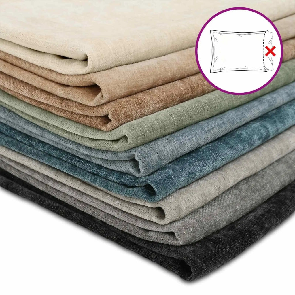 Federa 2 pz HEERLEN Grigio Scuro 35 x 35 cm Tessuto Chenille 908111