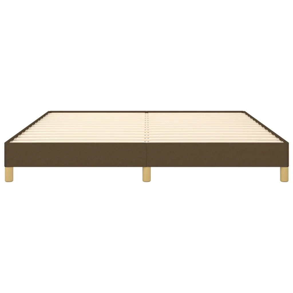 Giroletto senza Materasso Marrone Scuro 180x200 cm Tessuto 346837