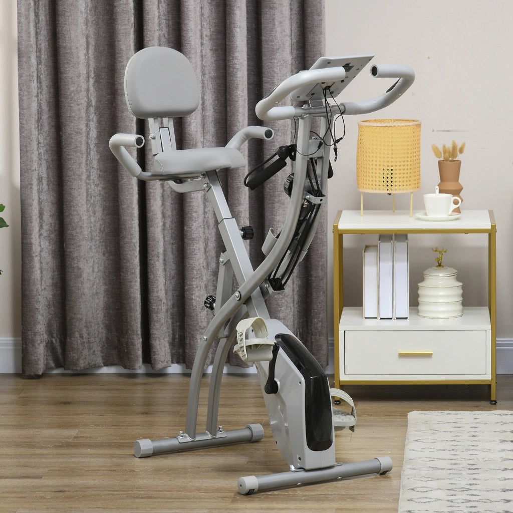 Bicicletta da camera pieghevole ¨C Minimal ¨C acciaio, grigio, argento
