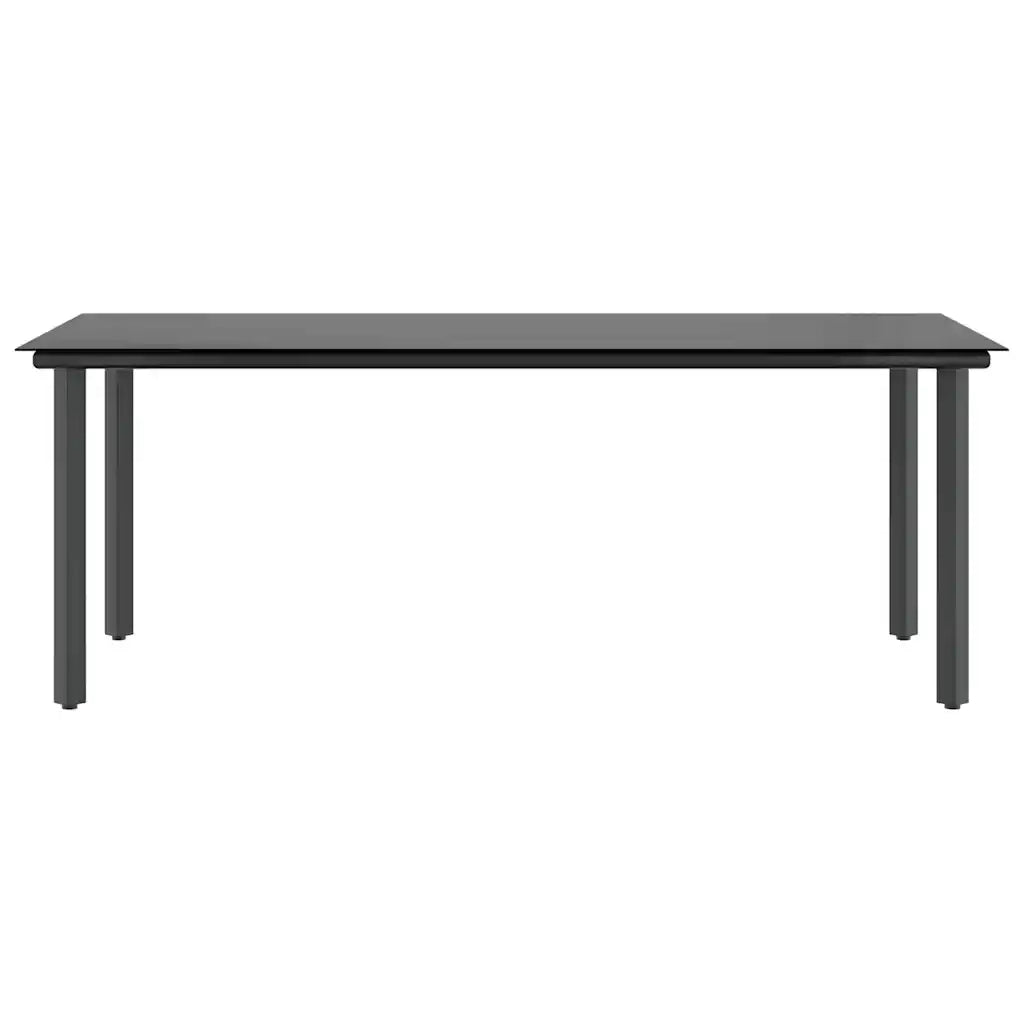 Set da Pranzo da Giardino 9 pz con Cuscini Polyrattan Vetro 3334582