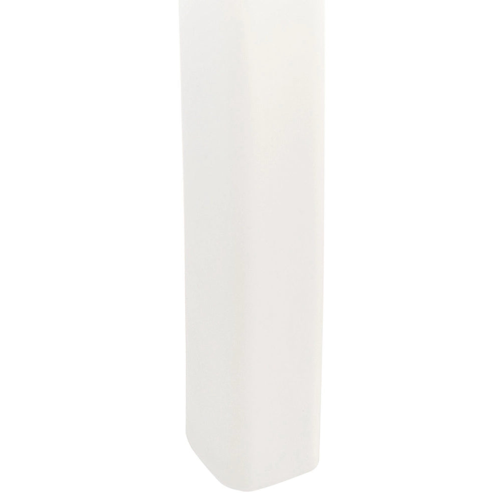 Moderno Set di 4 Sedie da pranzo per Giardino in Plastica Bianco