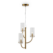 Lampada a sospensione Maytoni Arco ottone 3 luci Ø35