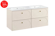 Set mobili bagno 120 cm con lavabo per mobile FLY Donna Sand 120 cm