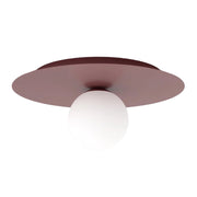 Lampada da soffitto SOLAR Emibig 1xE14 vetro bordeaux-bianco