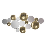 Pannello da muro Glam con specchi dorati 118x60 cm