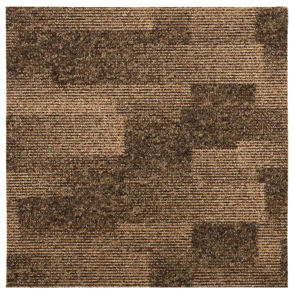 Moquette per pavimenti 20 pcs Marrone 50 x 50 cm PP 42046765