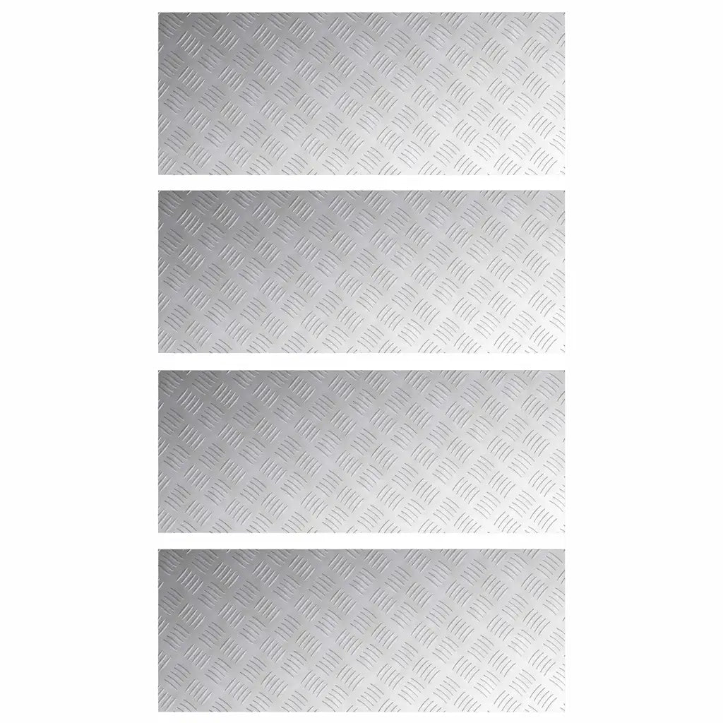 Gradini per Scale 4 pcs Argento 100 x 40 cm Alluminio 4104340