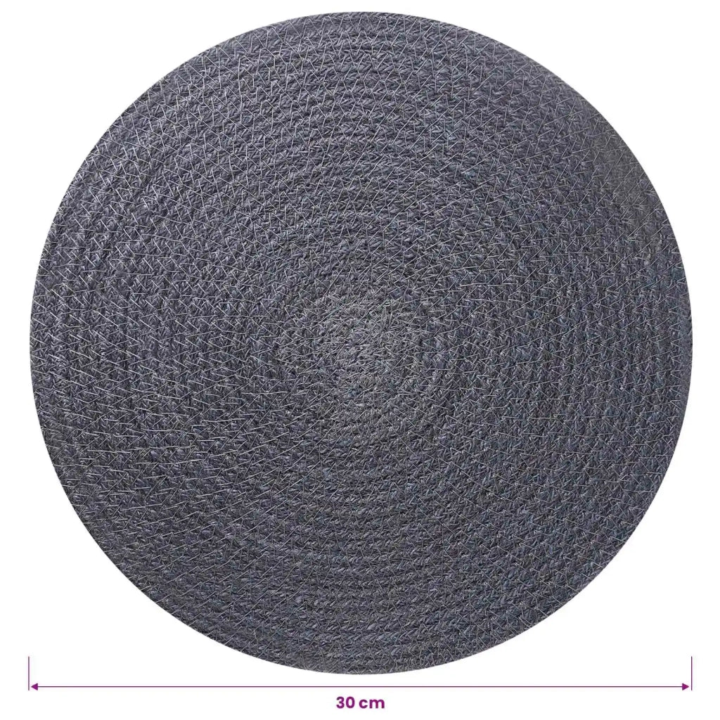 Sottobicchieri in juta 12 pcs Grigio scuro Ø 30 cm 42012310