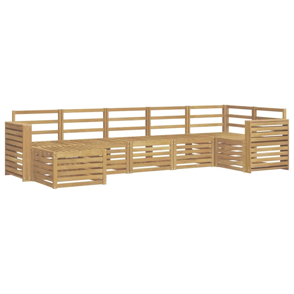 Set di divani da esterno 7 pcs Bianco 3392199
