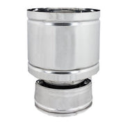 TERMINALE ANTIVENTO A BOTTE ACCIAIO INOX- Diam. 80x130- DK- pezzi 1
