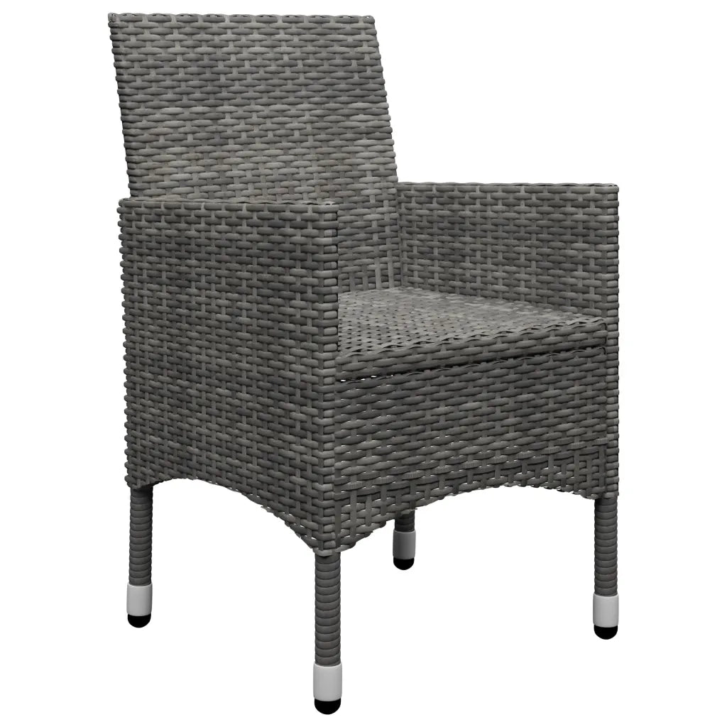 Set Mobili da Pranzo per Giardino 7 pz Grigio 3067766