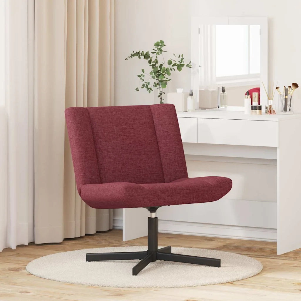 Sedia girevole Rosso Vino 63 x 75 x 76 cm Tessuto 42007328
