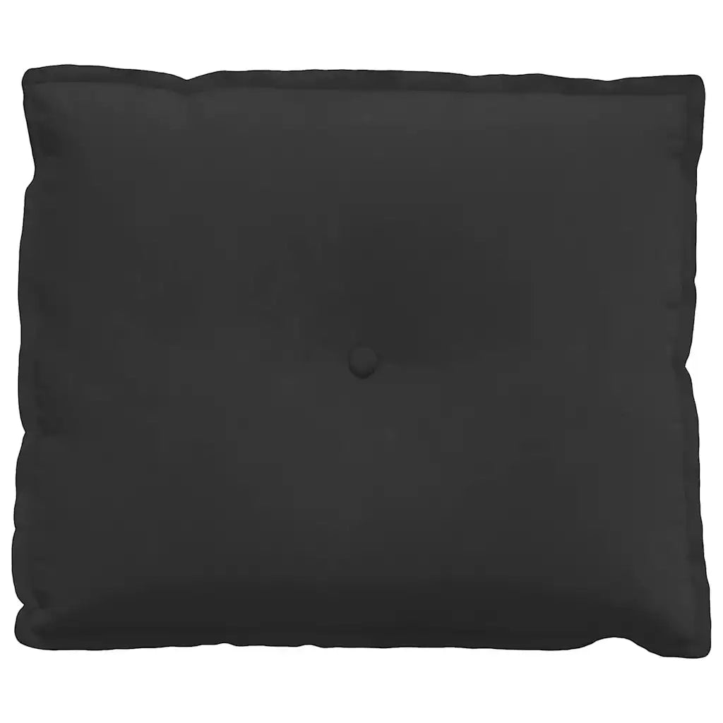 Cuscino per Schiena | Cuscino dorsale Nero 60 x 50 cm Tessuto in Microfibra