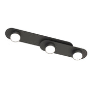 Plafoniera minimalista nera 3 luci GX53 STILO Emibig