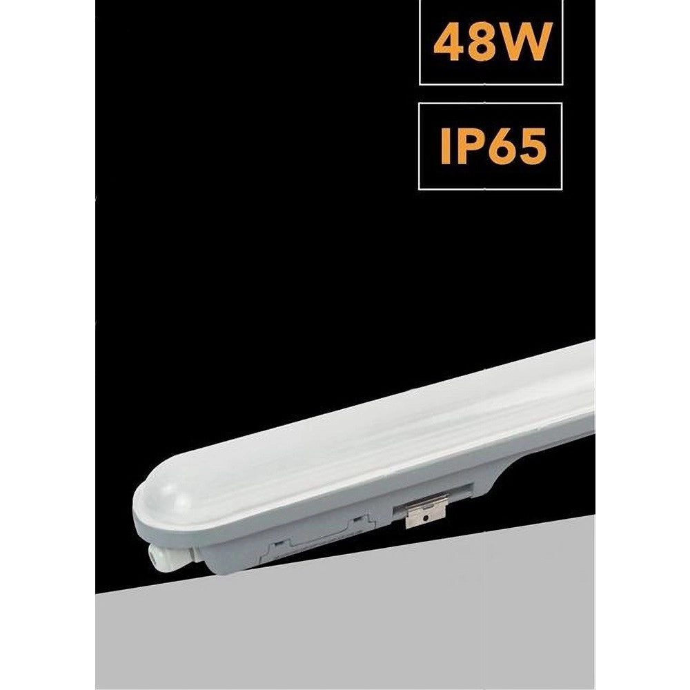 Trade Shop - Plafoniera Led Esterno Neon Tubo 48 W 150 Cm Impermeabile Ip65 Luce Fredda Lg-15 -