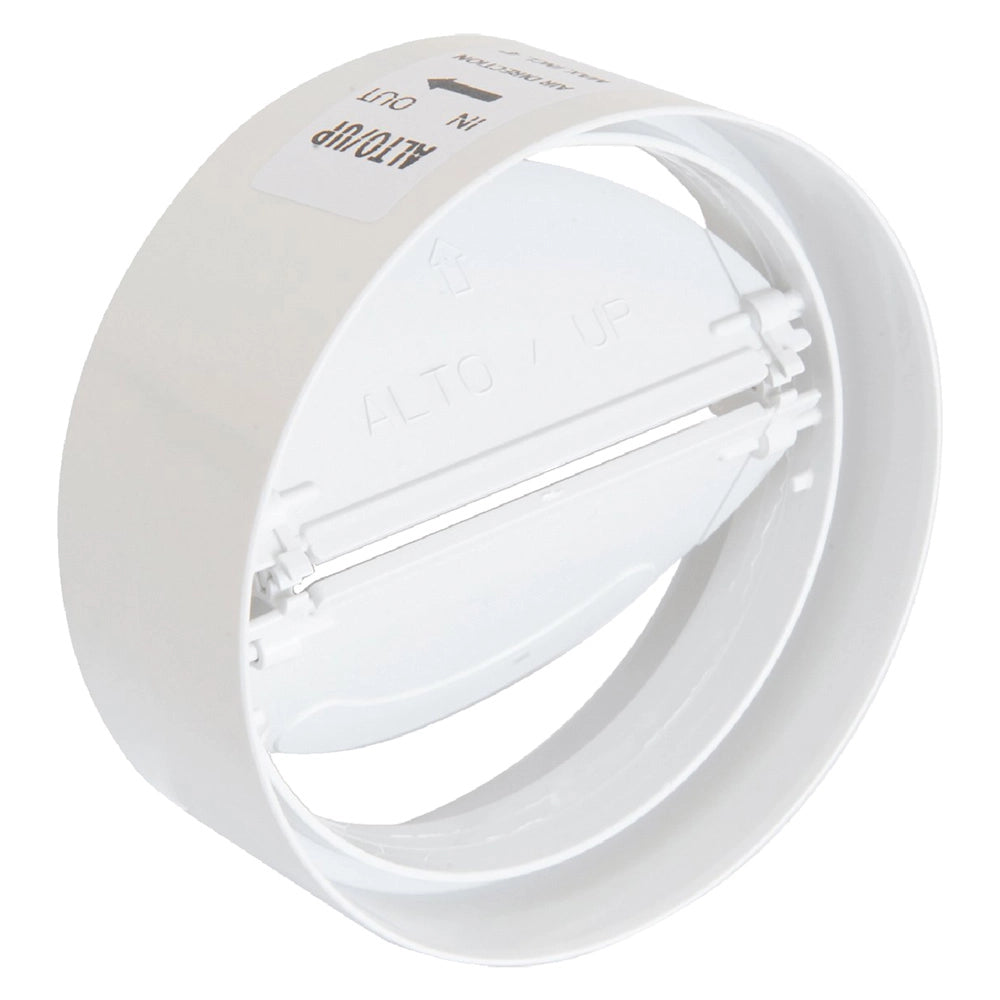 GIUNTO PER AERAZIONE CANALIZZATA CON ANTIRITORNO Ø mm.100 - lunghezza 40 mm  - LA VENTILAZIONE