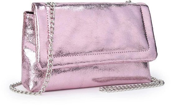 Clutch mini con catena, borsa elegante per la sera con tasca piccola