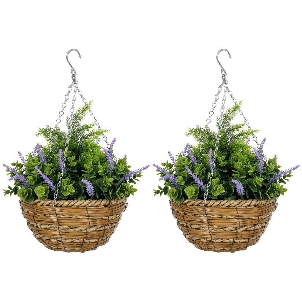 Vasi da fiore appesi artificiali Lisianthus ¨C Minimal ¨C Viola