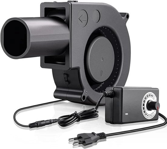 Ventilatore a raffreddamento - Ventilatore radiale - Ventilatore portatile - Efficiente e portatile - 12 V e 220 V - Ventilatore per caminetto - Adatto per interni e...
