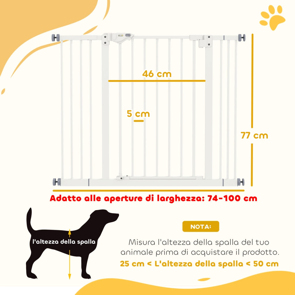 Appendiabiti per Cani Regolabile ¨C Minimal ¨C Bianco 72 cm