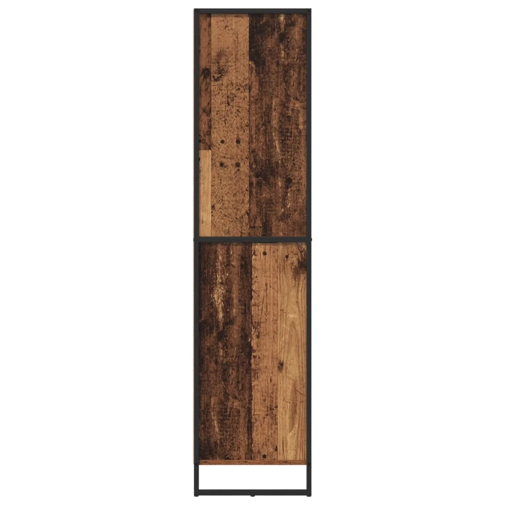 Credenza con cassetto 2 pcs Legno vecchio 81 x 36 x 150.5 cm