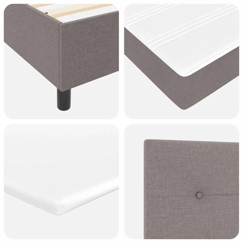 Letto a molle con materasso Talpa 100 x 200 cm Tessuto 3339368